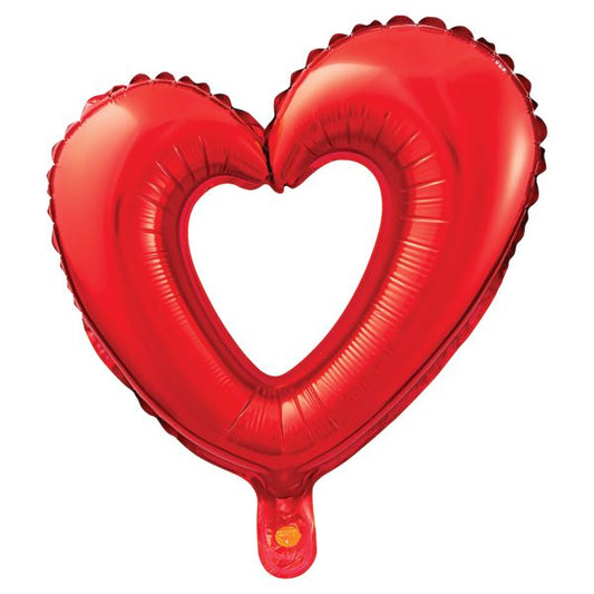 Jumbo Valentine Foil Balloon - Open Heart