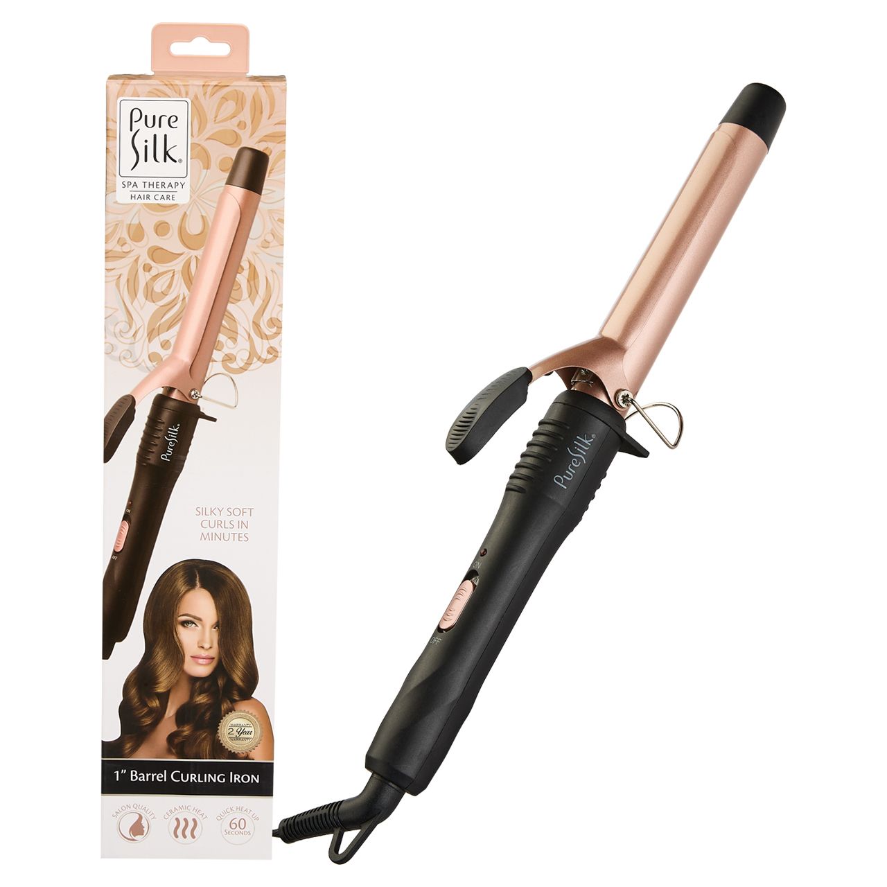 Pure Silk Barrel Curling Iron